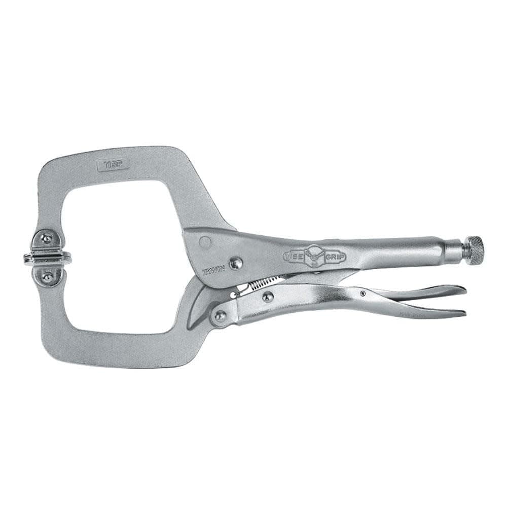VISE-GRIP Original Locking C-Clamp with Swivel Pads, 11", 20