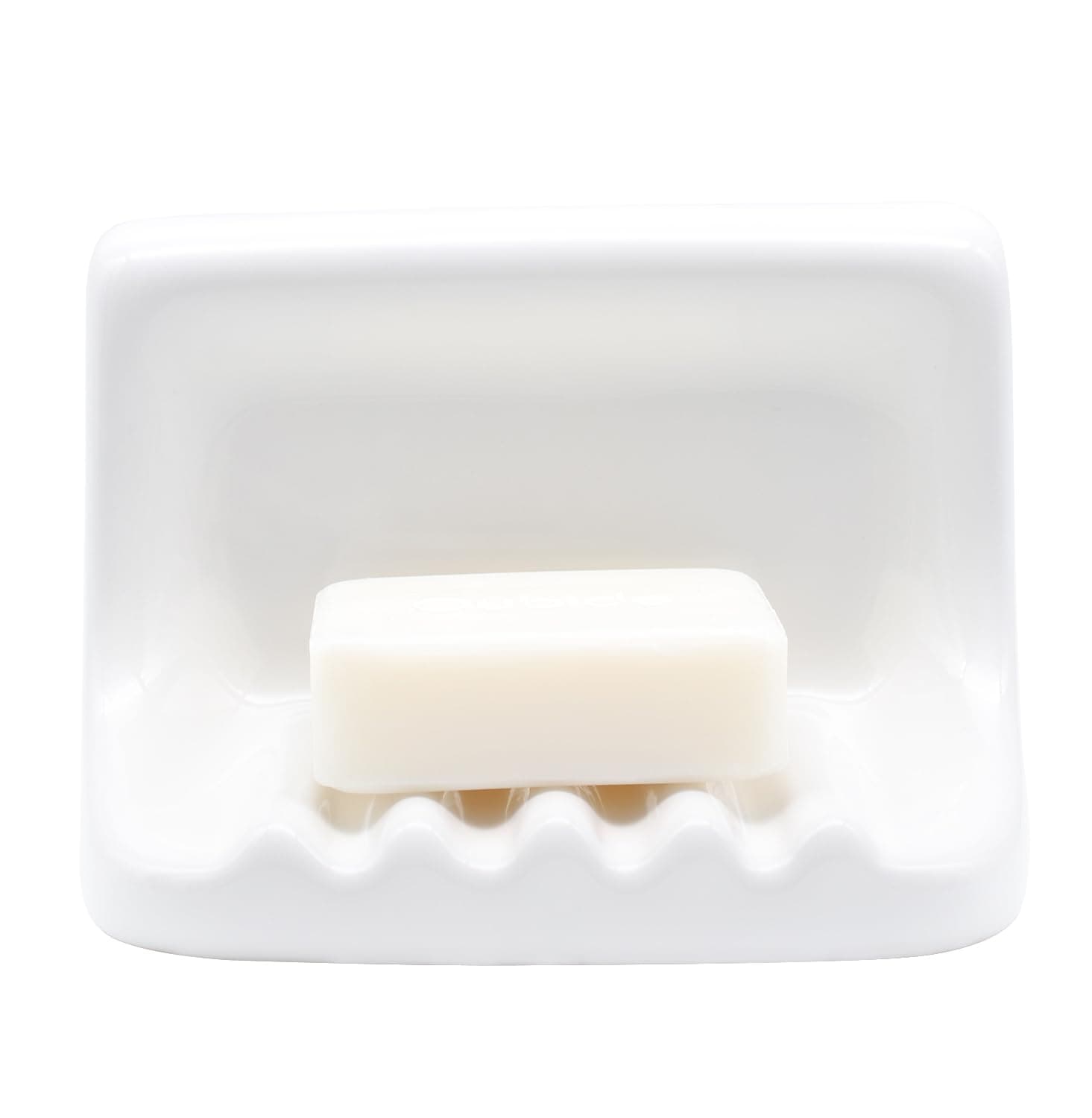 White Vintage Mounted Ceramic Soap Dish for Shower Wall,Retro Ceramic Soap Holder Porcelain Soap Dish Holder Tray for Home Bathtub Bathroom Sink Shower Wall Easy to Clean Keep Soap Dish Dry