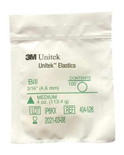 3M Unitek Multifunction Elastics, Medium 4oz (113,4g), 3/16" (4,6 mm) Bill; Snorflex