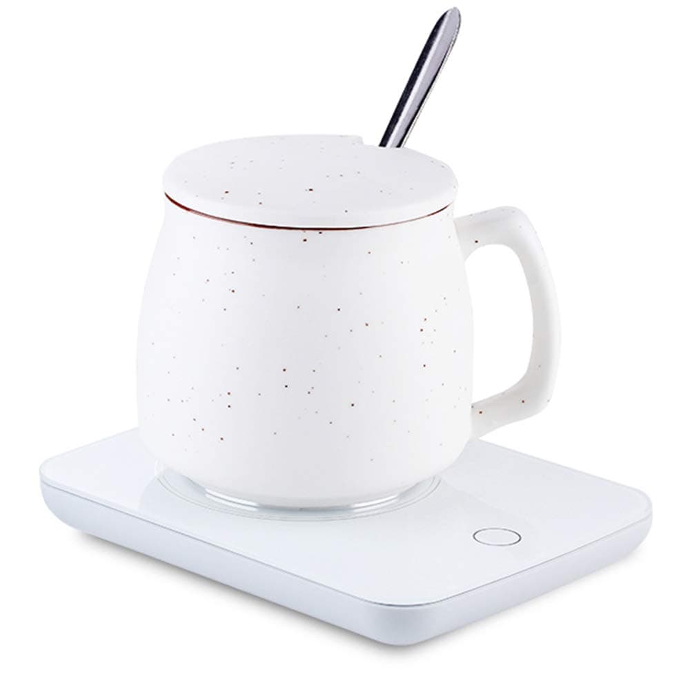 Longwei Coffee Mug Warmer, Auto Shut Off Cup Warmer Electric Coffee Heater Plate Beverage Warmer for Office/Home (Up to 131℉/55℃)