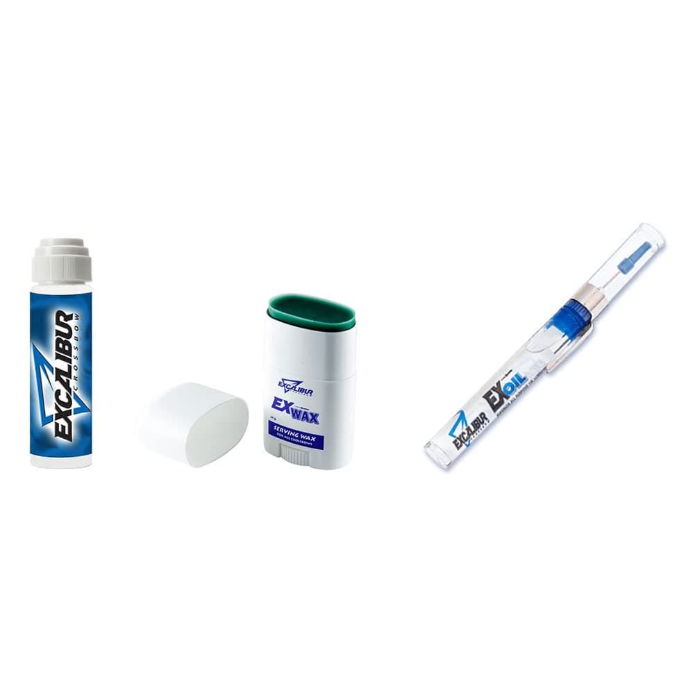 Utility Pack | Archery Hunting Versatile Crossbow Maintenance Kit for String, Rails & Trigger | Ex-Wax, X-Slick and Ex-Oil Included