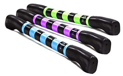 Muscle Roller Stick 18" - Deep Tissue Massage Stick for Natural Recovery - Relieves Knots, Tension and Increases Blood Circulation (Green, 18 Inches)