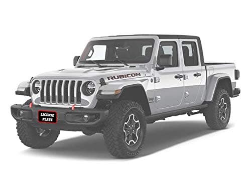 STO N SHO Front License Plate Bracket Compatible with 2018-2024 Jeep Wrangler JL and 2020-2024 Gladiator with metal bumper (SNS141)