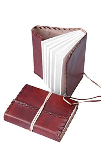 FABIYANO Plain Small Leather Journal Diary 6x4 Thought Book Bound Notebook Travel