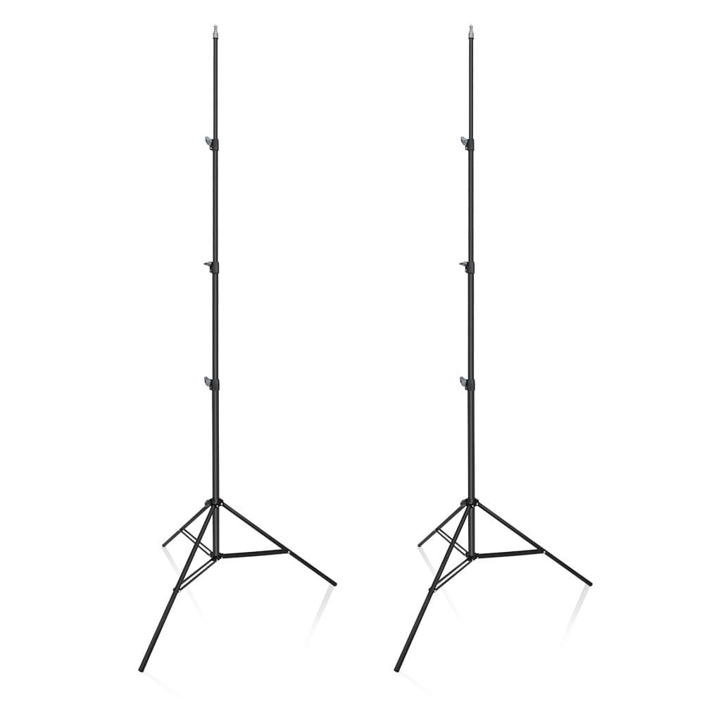 UTEBIT 10 Foot Premium Heavy Duty Light Stand 2 Pack Frosted Material with 1/4 Screw 118 in Tall Photo Flash Reflector Tripod Stands Kit High Adjustable 90-300cm for Camera Photography Video Studio