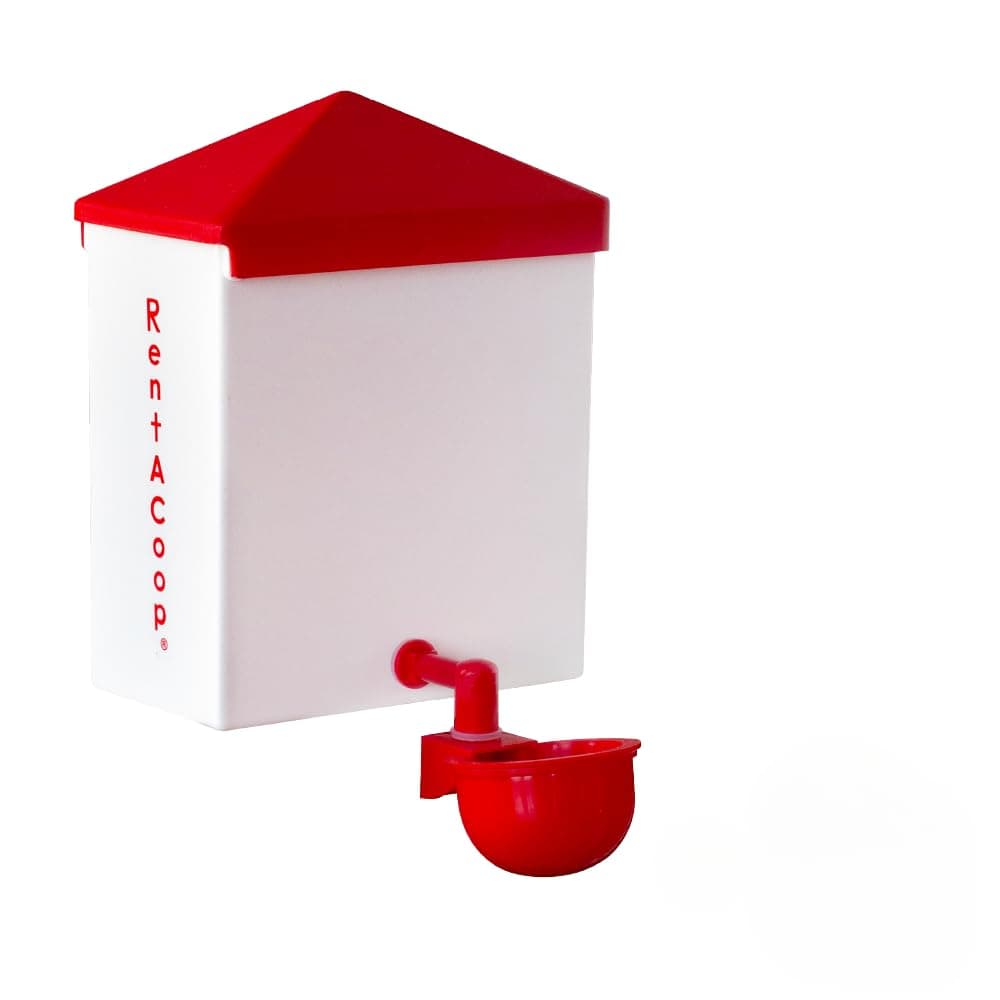 - RentACoop 64oz(2L) Automatic Drinker - BPA-Free Waterer with Auto-Fill Cup - Suitable for Chicks, Quail, Pigeons, Doves, and Other Smaller Birds