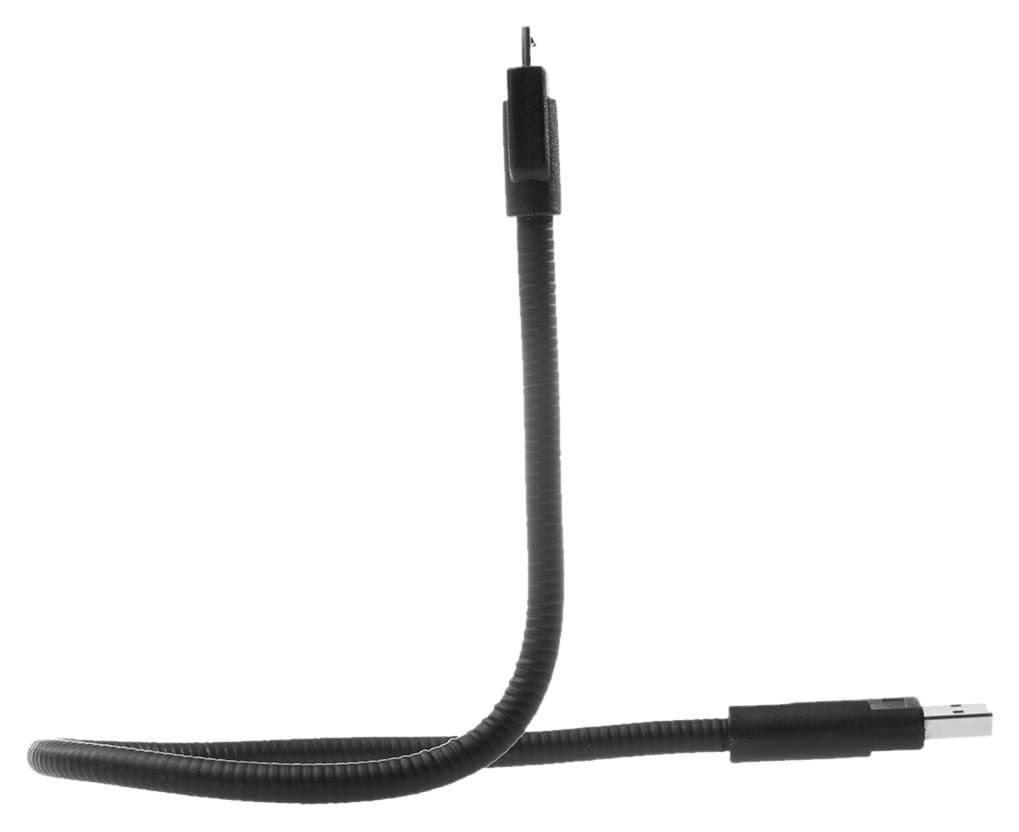 Concepter Micro 2.0 USB Cord Iblazr Flexible 15" Charging Cable, Black (IB2_FLEX)