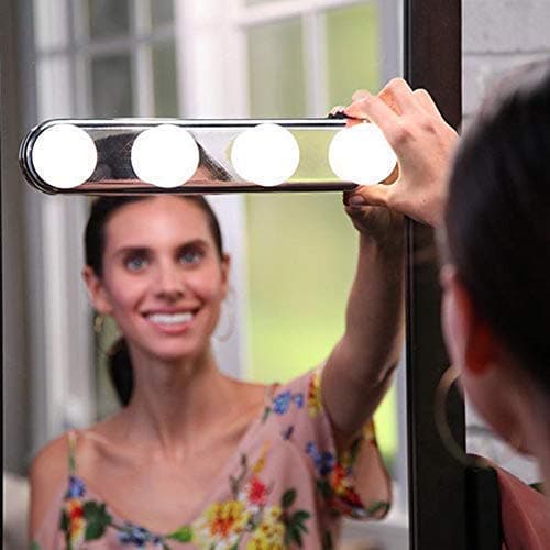 PALZ Tabletop Makeup Mirror Hollywood Vanity Mirror with Dimmable Lights for Bathroom Wall Mirror
