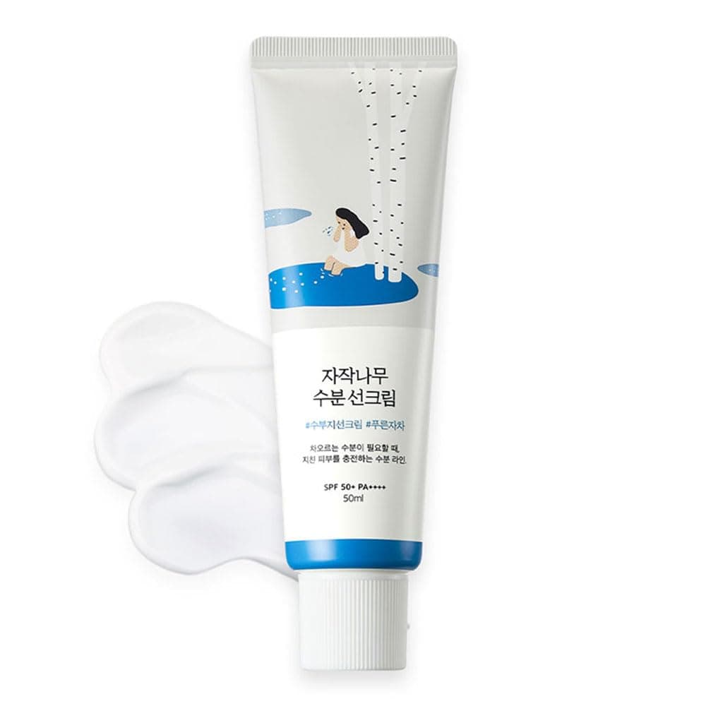 Round Lab Sunscreen SPF 50+PA+++ 1.7 fl oz (50 ml), Moisture Sunscreen, Moisturizing, Sensitive Skin, Dry Skin, Daily Moisture UV Care, Moisturizing Sunscreen