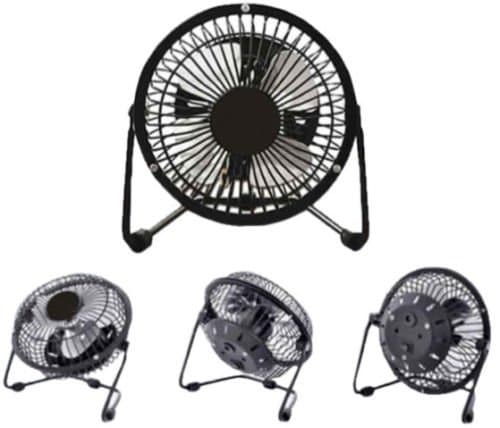 4 Inch High Velocity Desk Fan Black