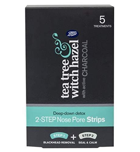 Boots Tea Tree and Witch Hazel 2in1 nose strip charcoal