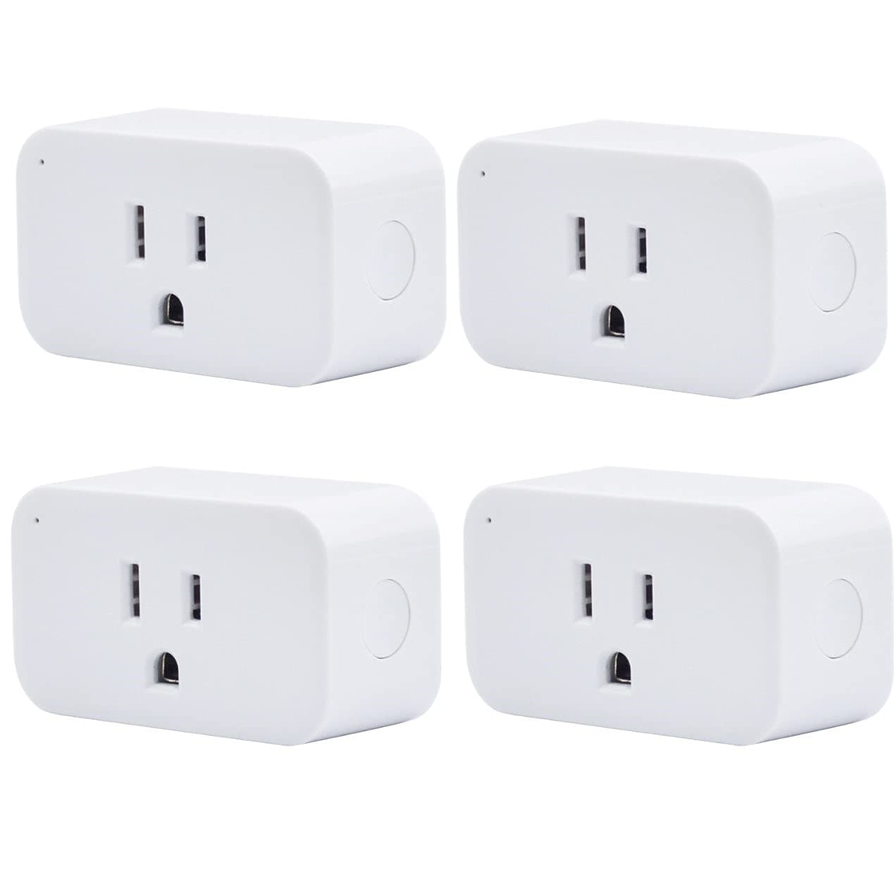 Zigbee Smart Plug 4 Pack, 15A Smart Outlet with Timer Function, Zigbee Repeater, ETL Certified, ZigBee Hub Required, No Power Meter