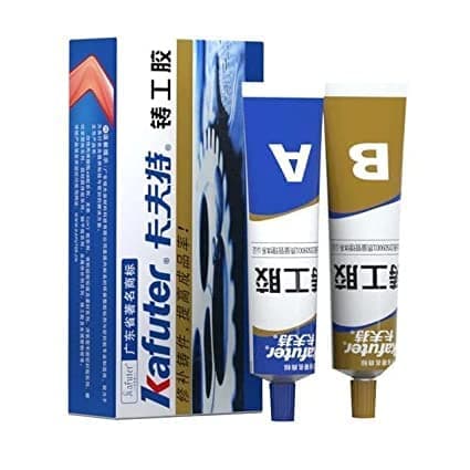 Eagle Enterprise Magic Metal Mending, Cold Weld Metal Repair Paste Adhesive Gel, Ab Strong Glue Universal Metal Plastic Weld Repair Glue Aluminum, Chrome, Stainless Steel (2 PC TUBE))