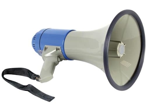 25W Megaphone with Siren and Shoulder Strap