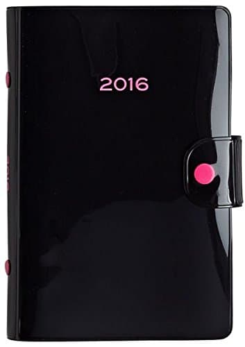 2016 Vinyl Black Organizer Weekly Engagement Calendar/Planner