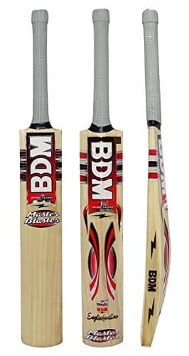 BDM Master Blaster English Willow Wood Short Handle Cricket Bat with Carry - Adult Sizes 5