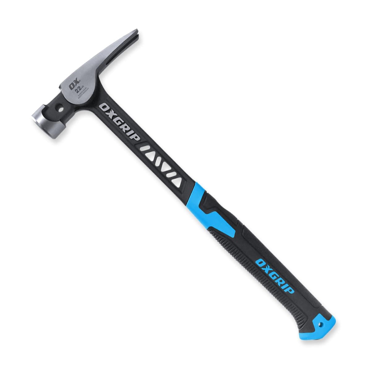 OX Pro Ultrastrike 20 oz Hammer Anti Vibe Smooth Face Straight Claw Hammer with Magnetic Nail Starter - Balanced Design with Side Nail Puller and Solid Steel Body - Martillos De Carpintero