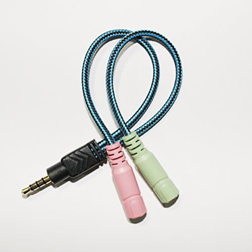 Kotion Each 3.5mm Stereo Jack Splitter Y-Adapter 1 male, 2 Female