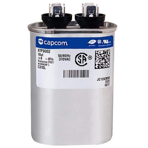 HC91CA010-10 uf MFD 370 Volt VAC - Oval Run Capacitor Upgrade