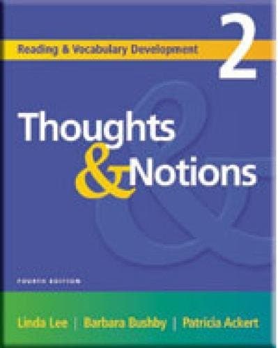 Thoughts & Notions, Second Edition (Reading & Vocabulary Development 2)