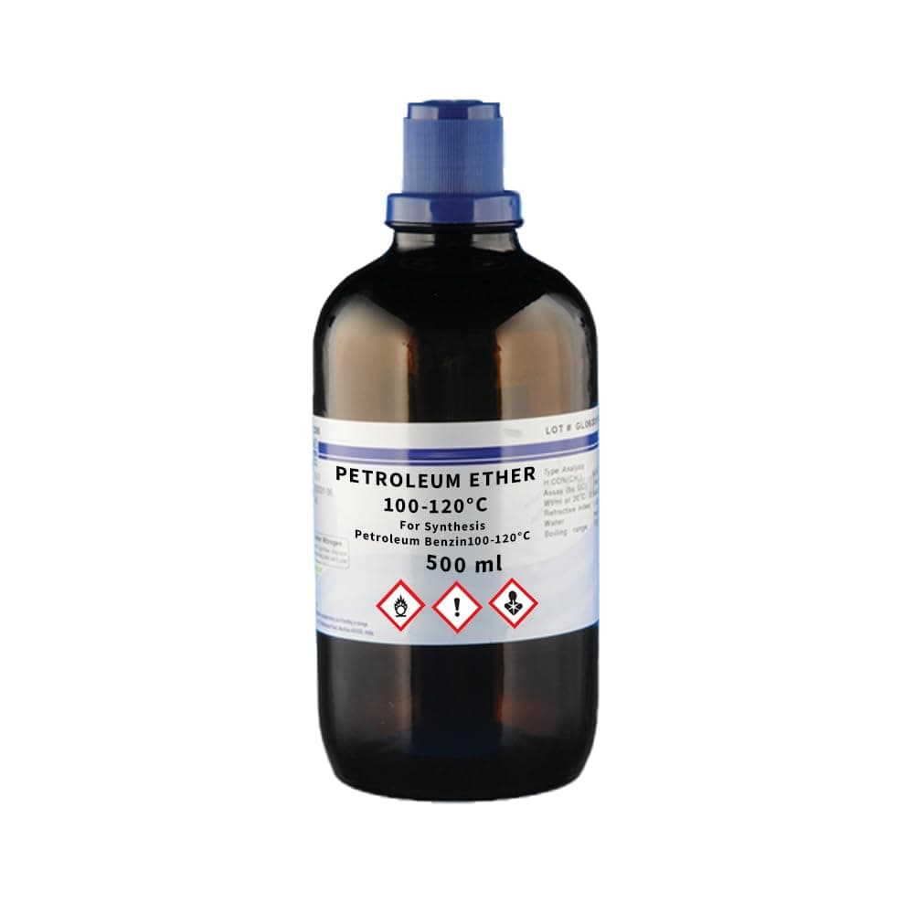 Petroleum Ether 100-120°C | 500ml | Laboratory Grade Solvent | CAS No. 8032-32-4 | Flammable Liquid for Synthesis