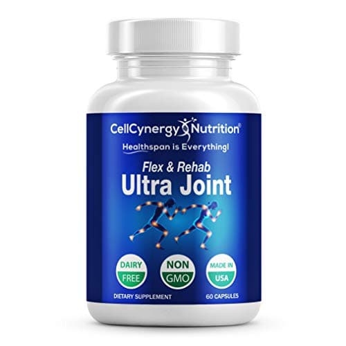 Advanced Glucosamine Chondroitin Joint Supplements – Turmeric, MSM - Non-GMO - Advanced Pain Relief, Anti-Inflammatory – Mobility & Support for Knees, Back, Hands - CellCynergy 60 Veggie Capsules