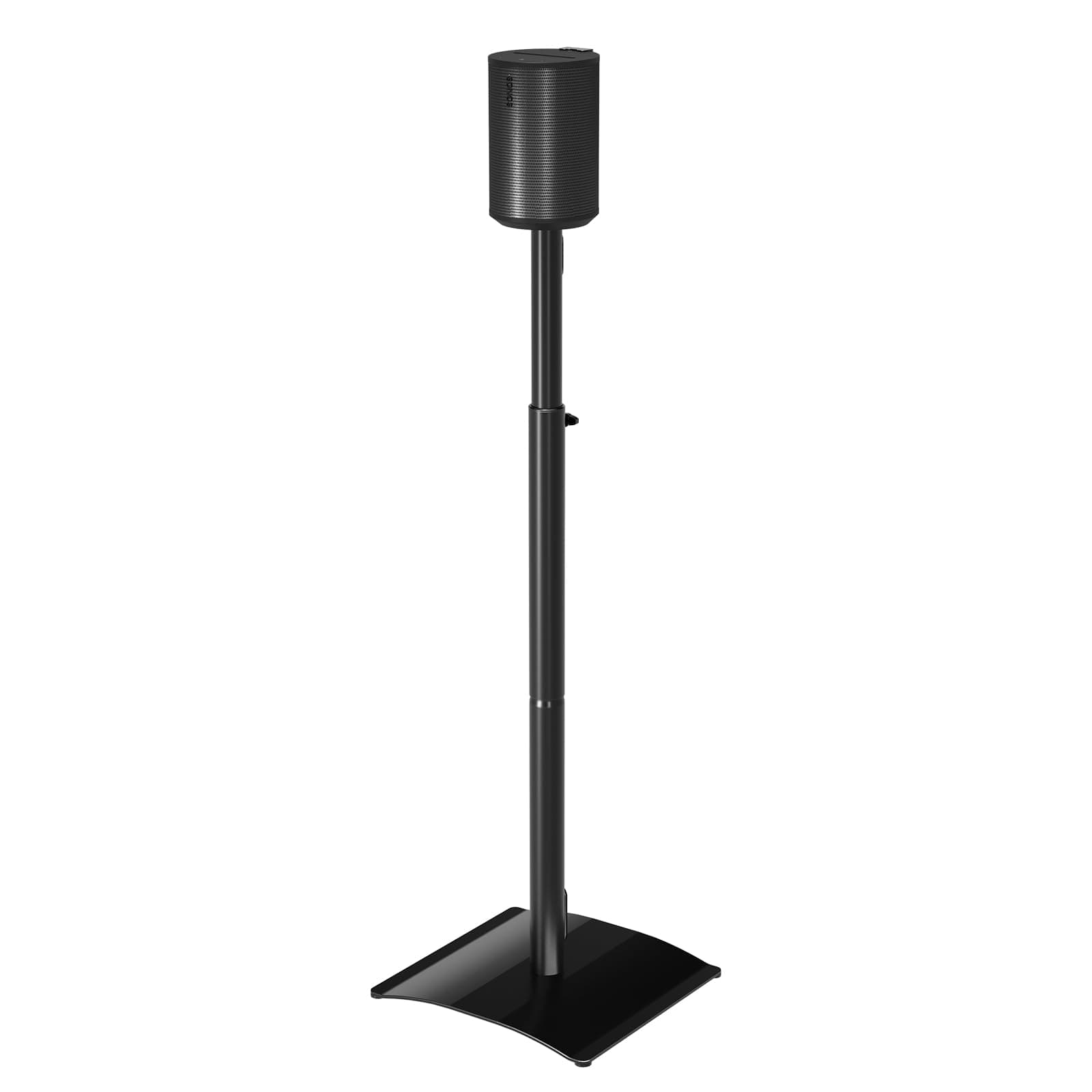 Mounting Dream Speaker Stand for SONOS ONE, ONE SL, Play:1, Height Adjustable 39.6"- 48.3", Single Surround Sound Speaker Stand with Cable Management, 13.2 LBS Loading MD5411