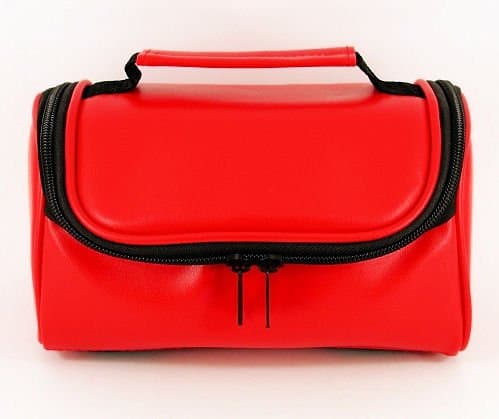 TGCCamera Case for DXG Technology DXG-503 with Carry Handle (Red Faux Leather)