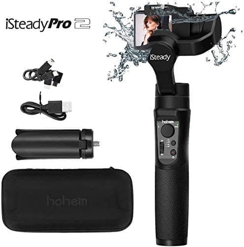 Hohem iSteady pro 2 Upgraded version 3 axis gimbal for Gopro Hero 7/6/5/4/3,SJcam, Yi 4K or similar size for Action camera,including Tripod stand and Extension Rod
