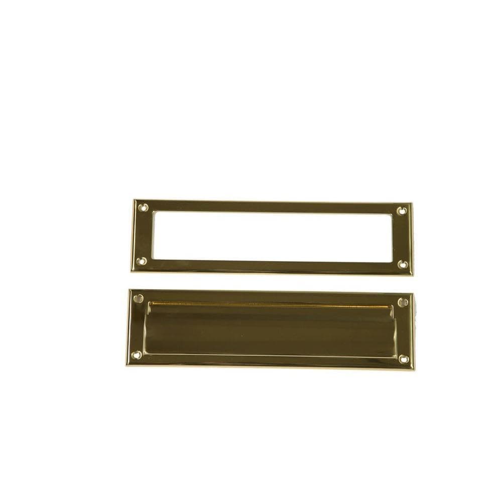 Architectural Mailboxes Steel Mail Slot Accessory, Brass Finish