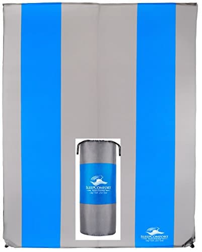Sleep Comfort Solutions Self-Inflating Sleeping Pad Double XL | Our Most-Comfortable Sleeping Mat in a New Double Size. It Insulates and Cushions Exceptionally Well, Anywhere You're Camping.