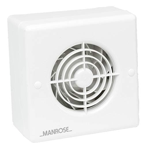 Manrose CF100T Centrifugal Bathroom / Toilet Extractor Fan with Timer for 100mm/4" Ducting