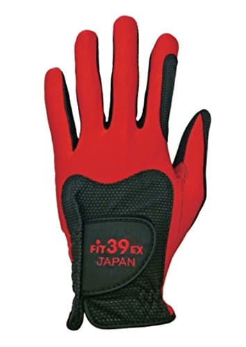 Fit39 EX Golf Glove (Large, Black/Red)