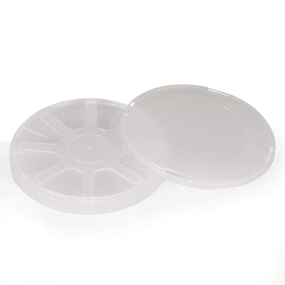 Silicon Wafer Carrier - 2 inch Single Wafer Box,Including Container,Cover & Spring,10 Pack