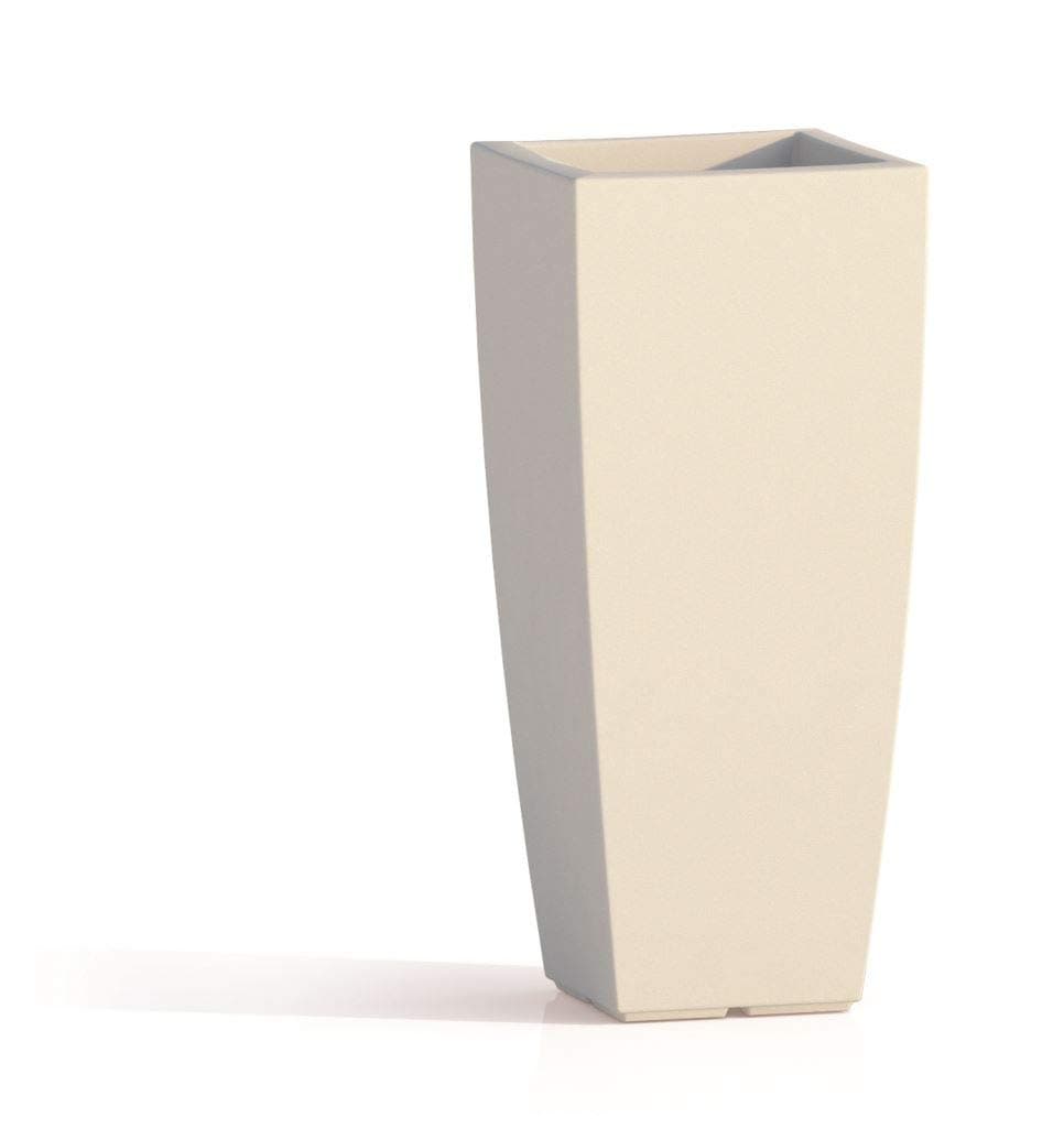 Vaso Stilo Square Top 90 cm Bianco Tekcnoplast