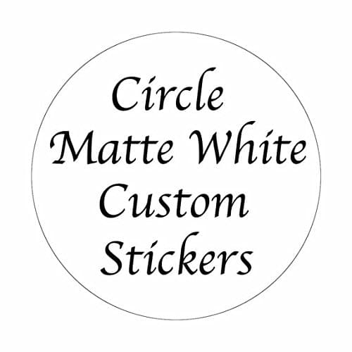 300 CUSTOM STICKERS ~ 2 inch White Matte Circle Personalized Labels