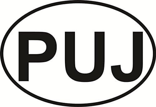 Punta Cana Euro Oval Bumper Sticker