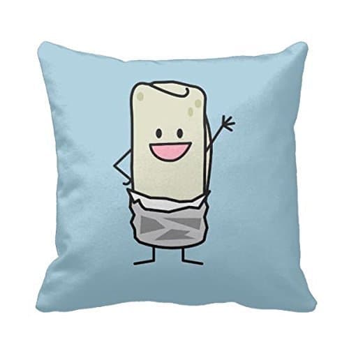 Burrito Throw Pillow Case Cushion Home Sofa Decorative 18 X 18 Inch