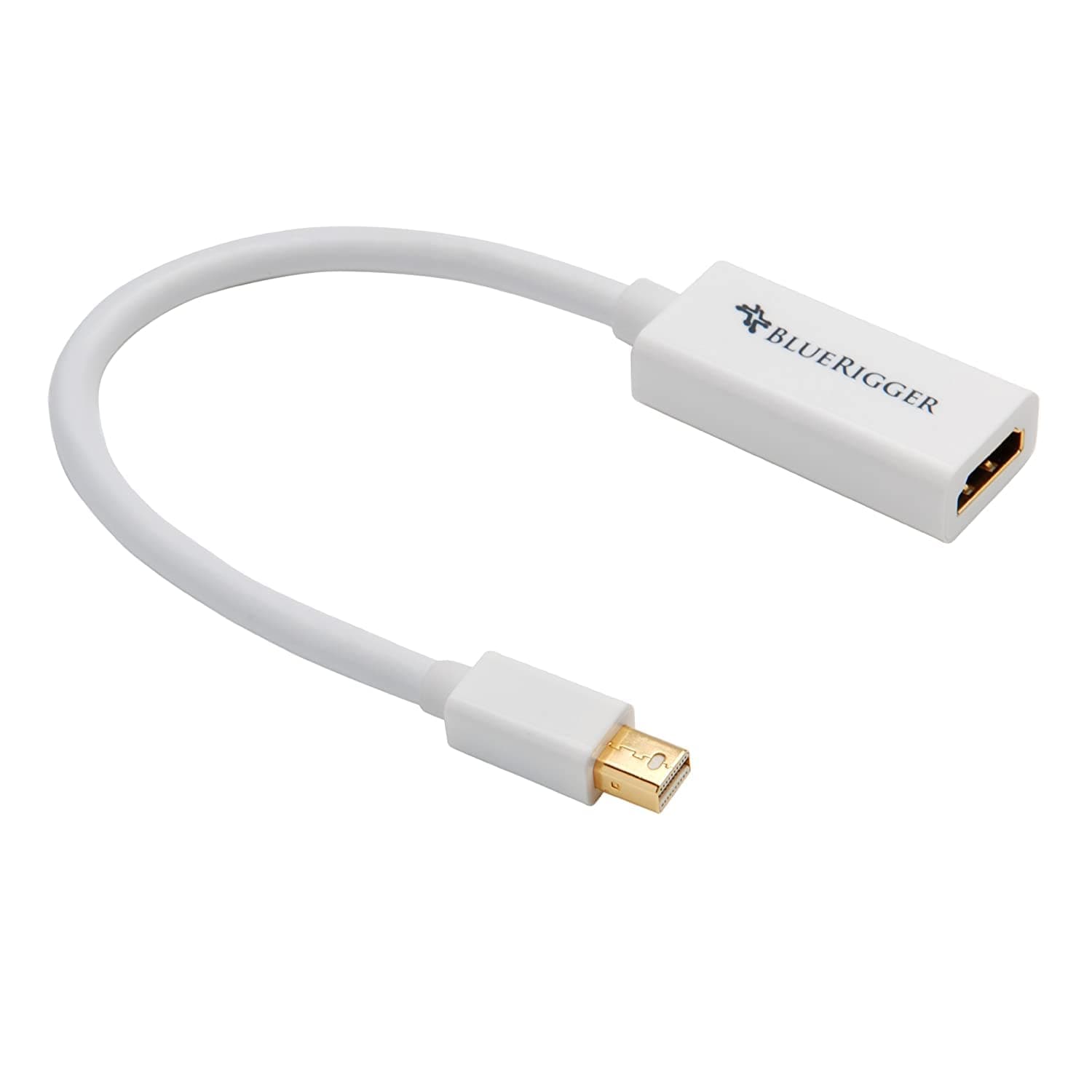 Mini DisplayPort to HDMI Female Adaptor Cable ((Mini DP/Thunderbolt to HDMI Cable) - Compatibe with MacBook Pro/Air - with HD Audio