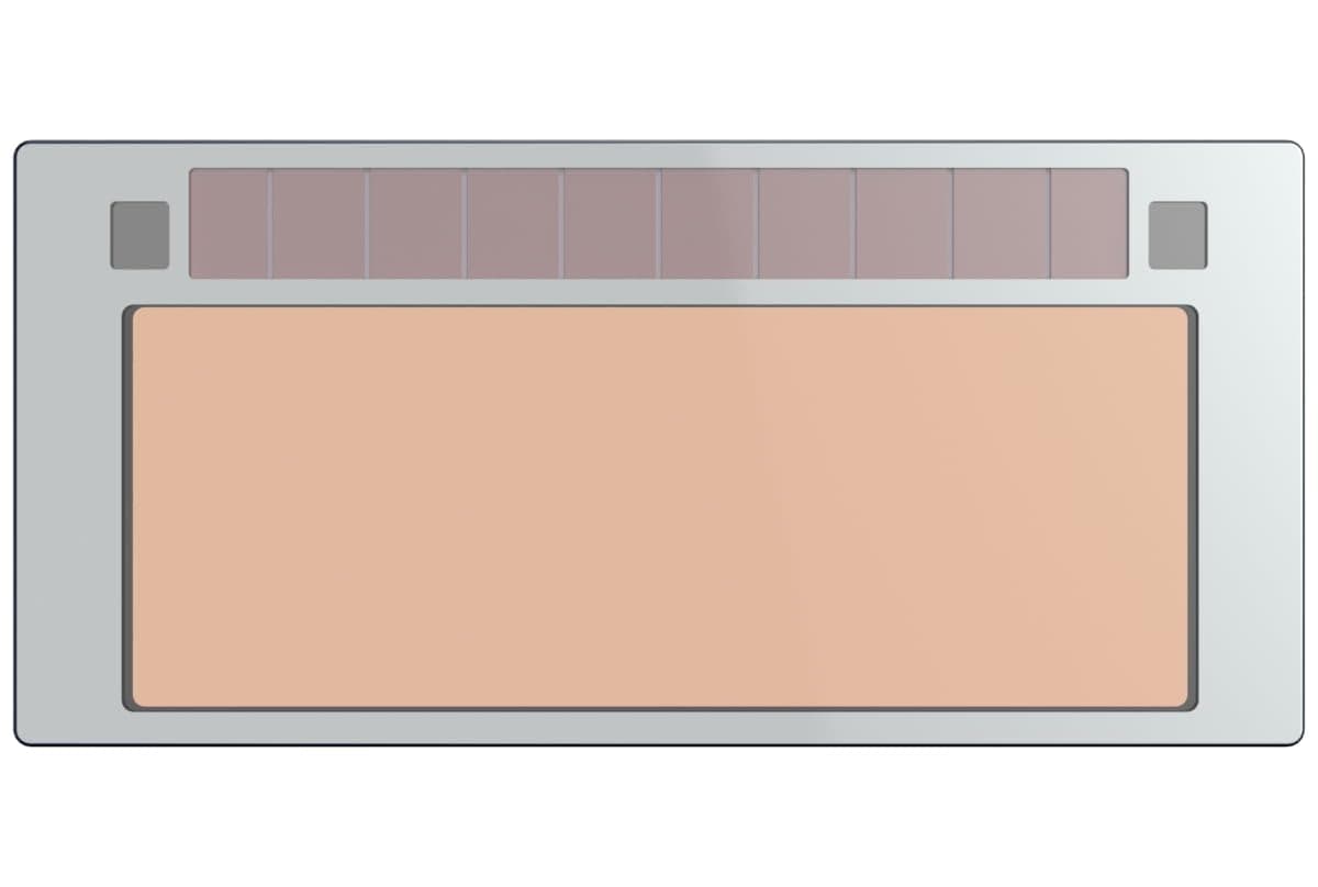 Tefuawe 2x4 1/4 Gold Automatic Welding Lens, 2 Amp TIG Rating, Variable Shade with Multiple Settings, For Stick Mig Tig