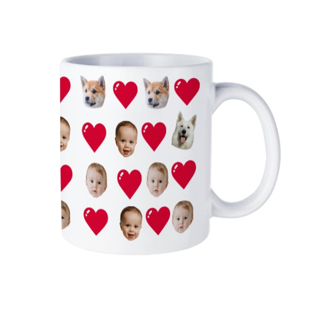 Custom Mug with Photo Personalised Coffee Mug 11Oz Double Side Customised Present for Christmas Day White