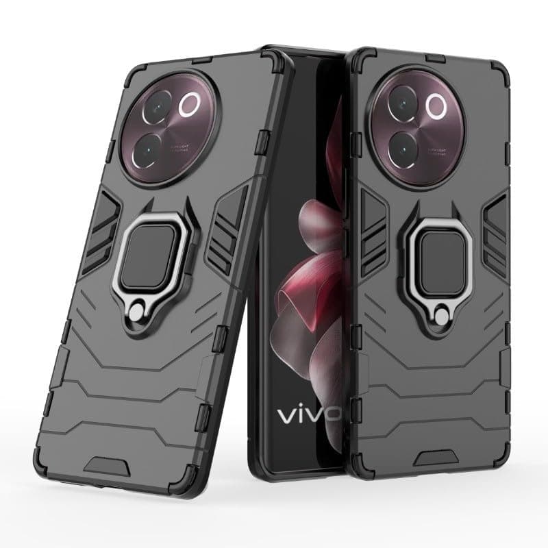 SPAZY CASE® Vivo Y58 5G Back Cover | Dual Layer Armor Defender Full Body Protective + PC Hybrid Kickstand Back Case for Vivo Y58 5G