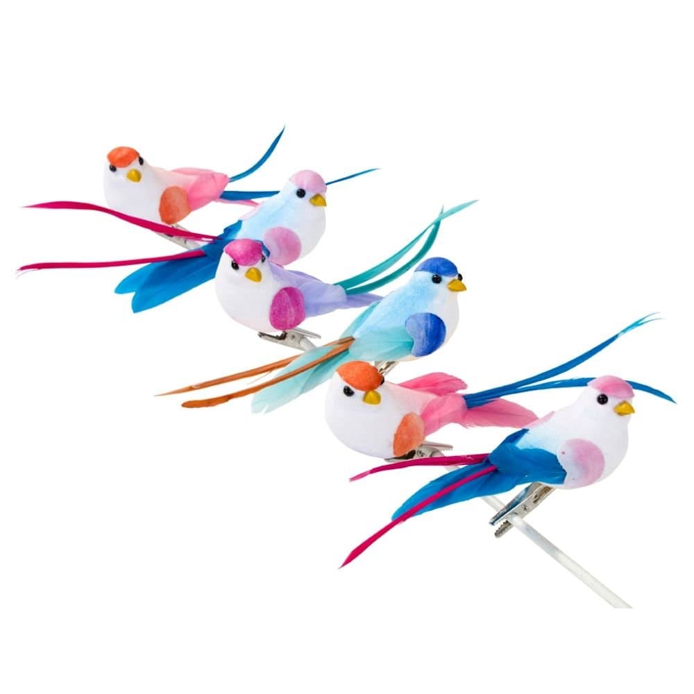 Party birds - wedding table decorations - pack of 6