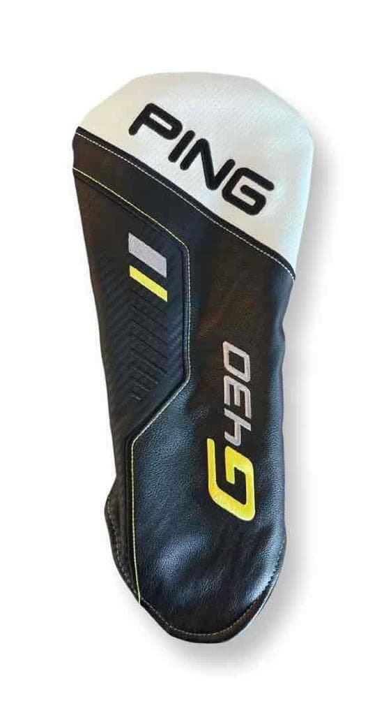 New G430 Driver Leather Headcover Black/White