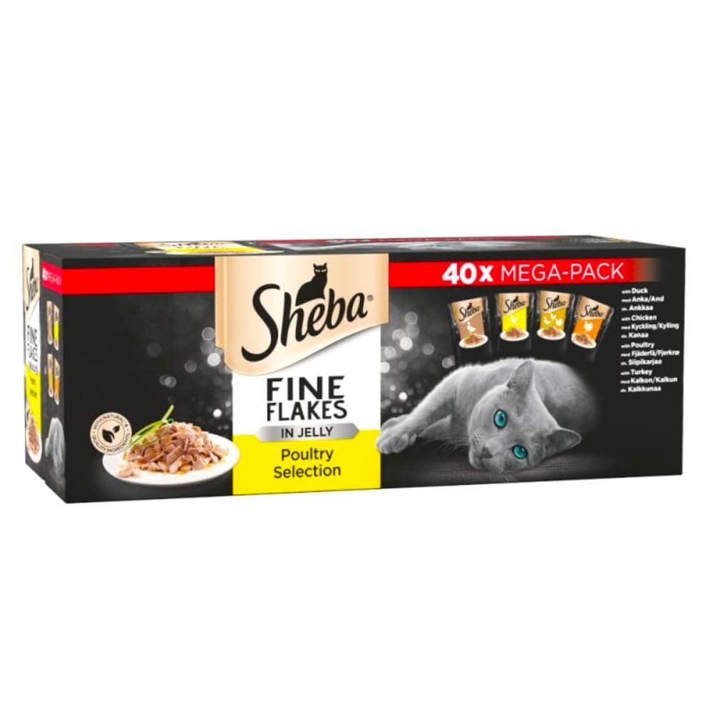 Mars - Sheba Pouch Fine Flakes Poultry 40 Pack - 40pk - EU/UK