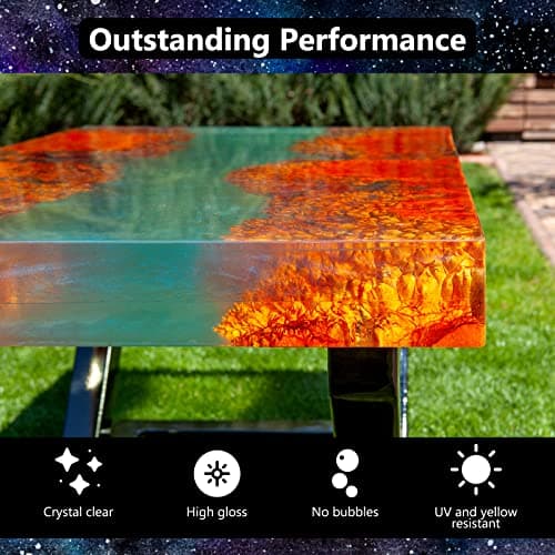 Epoxy Resin 1 Gallon, Crystal Clear Fast Curing Epoxy Resin Kit for Craft, Jewelry Casting, DIY