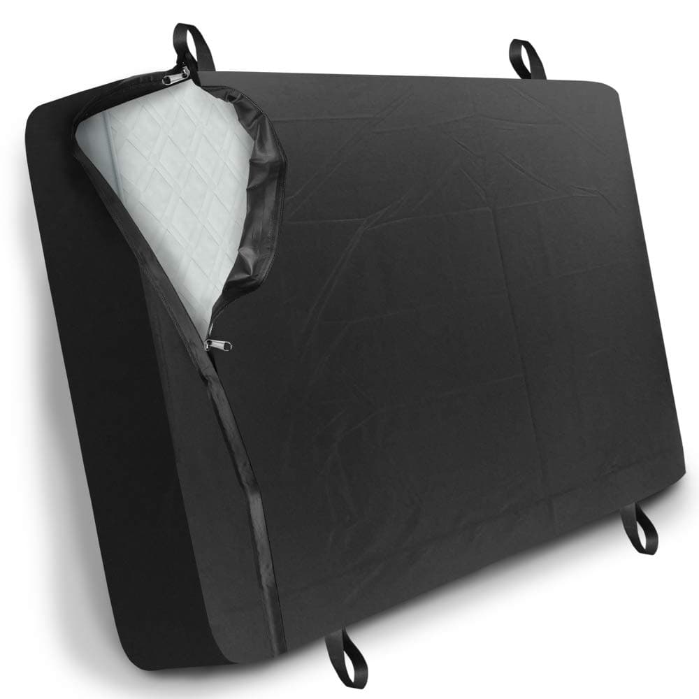 Bed Stars - polyester thick fabric - Full Size - Mattress Bag with 4 Handles for Moving and Storage - Reusable Cover with Strong Zipper Closure – Extra Thick Mattress Protection - Black