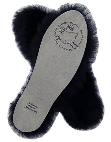 Insoles, Sheepskin, Washable, Black, Small