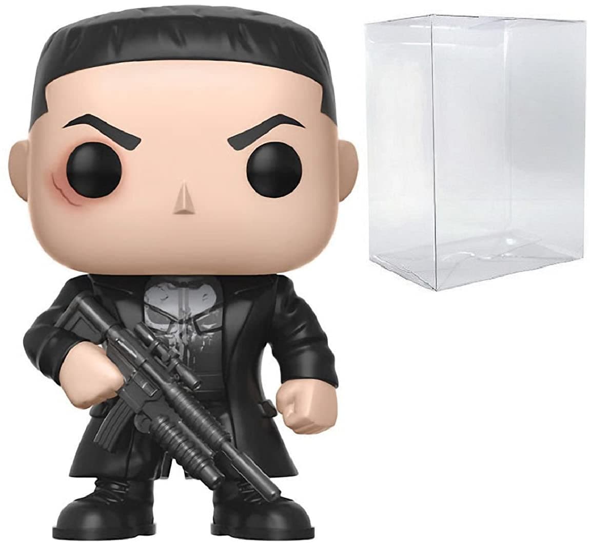 POP Marvel: Netflix Daredevil - Punisher (Frank Castle) Pop! Vinyl Figure (Bundled with Compatible Pop Box Protector Case) Multicolor 3.75 inches