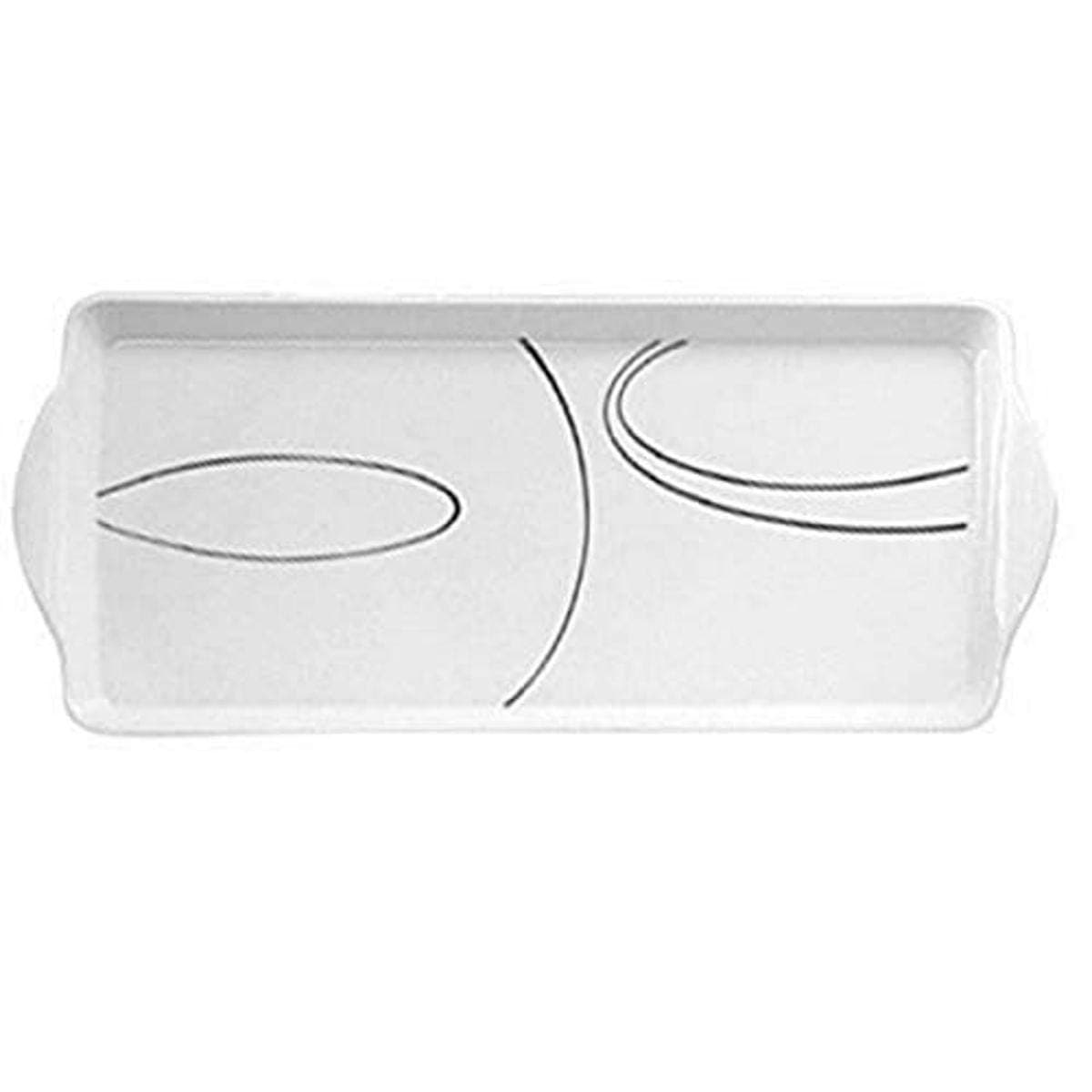 Corelle Coordinates Melamine Tidbit Tray, Simple Lines